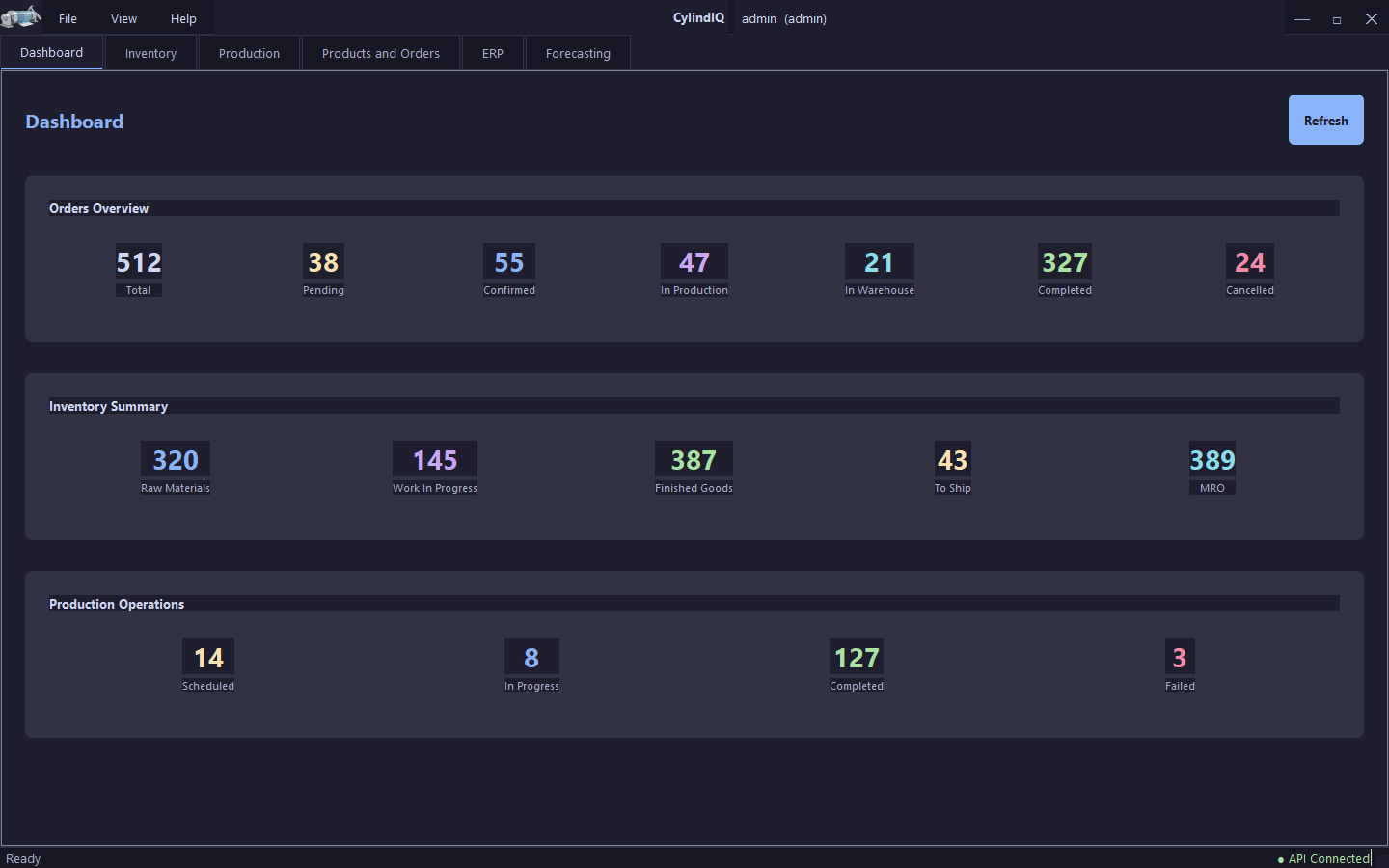 CylindIQ main application window